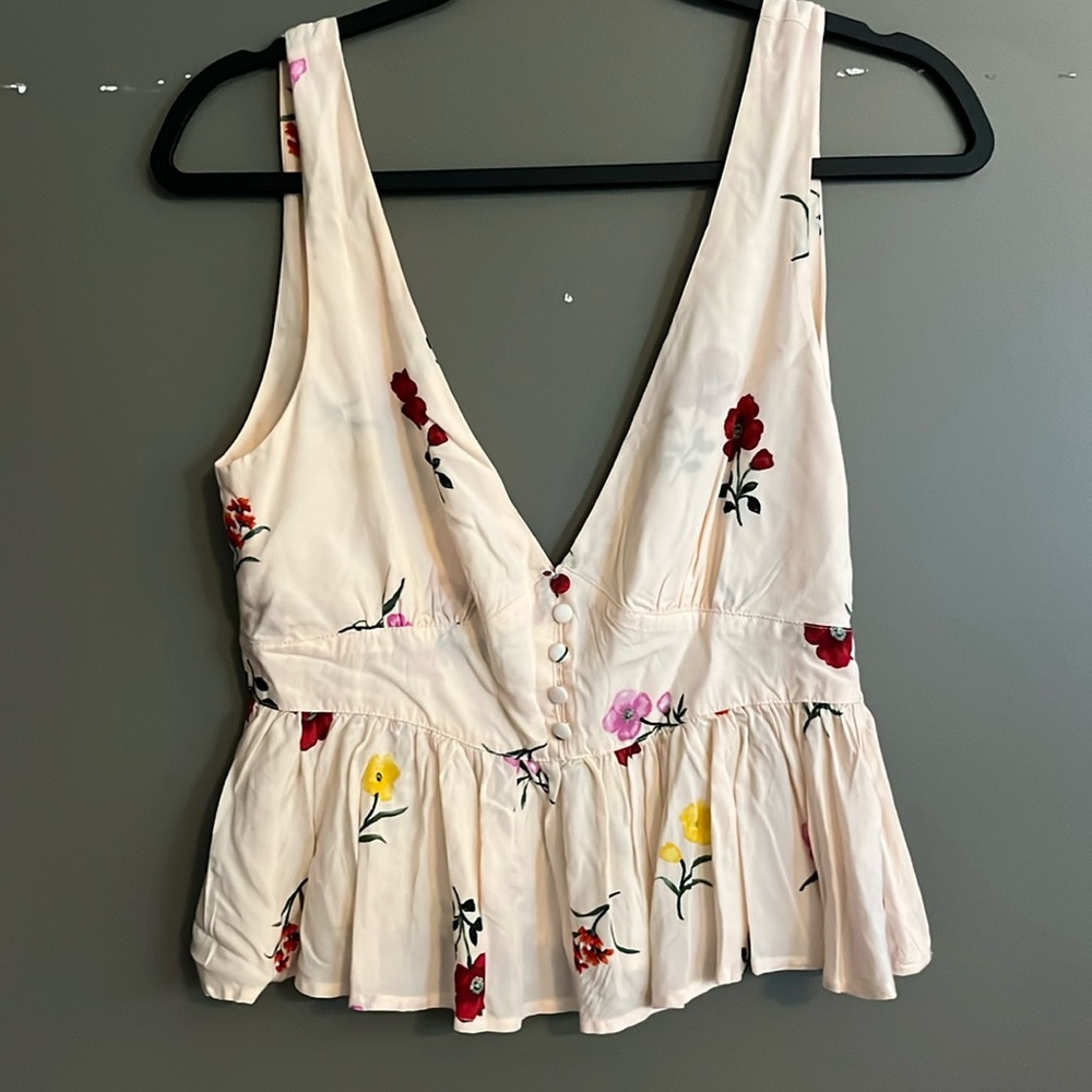 Floral Peplum Top